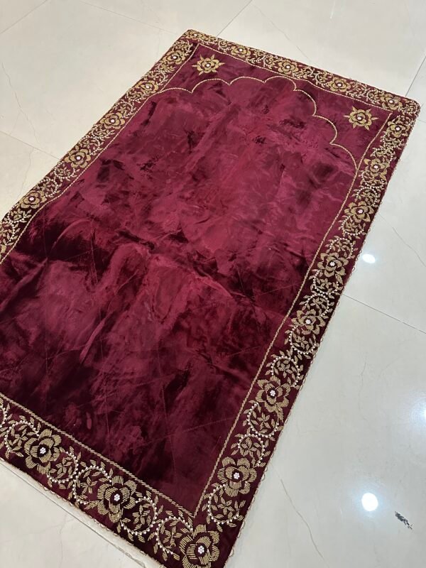 Maroon Bridal Prayer mat