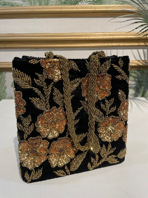 Hand embellished bag
