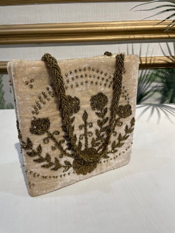 Hand embellished bag