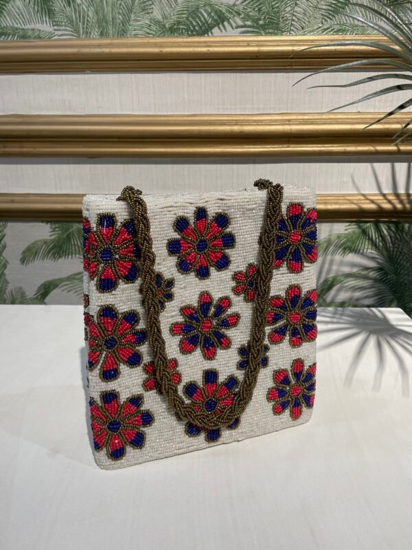 Hand embellished bag