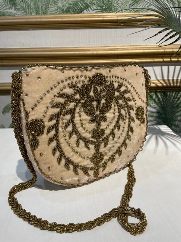 Hand embellished D-bag