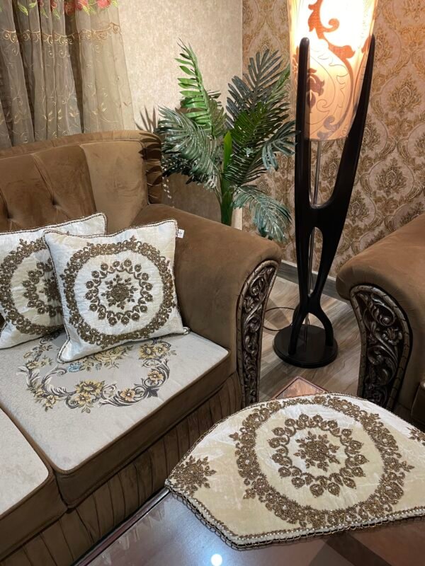 Elegant Handcrafted Beaded Cushion Covers for Your Home