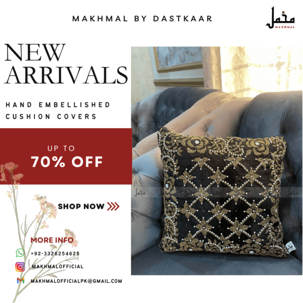 Artisanal Handcrafted Cushion Cover