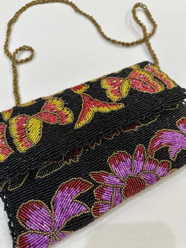 Elegant Black Hand Embellished