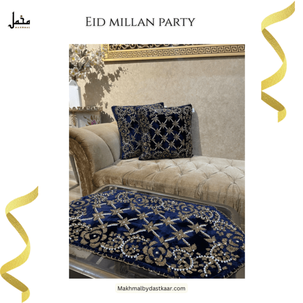 Handmade 3-Piece Cushions and Runner Set