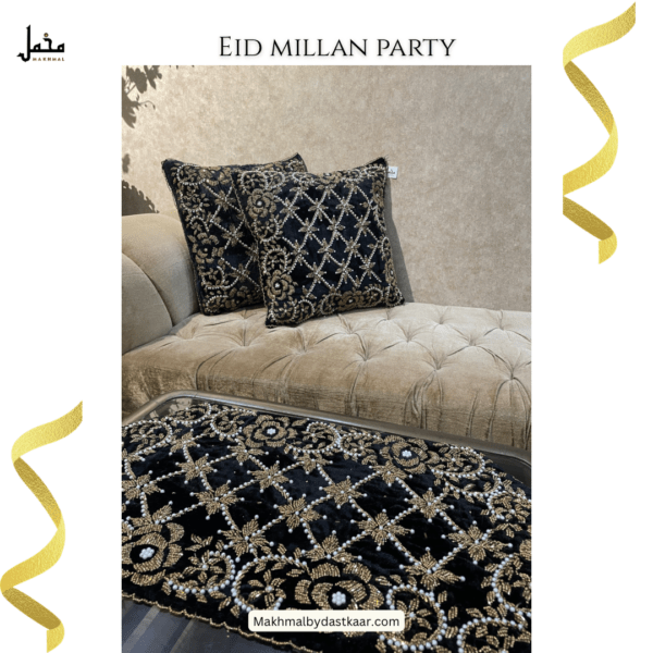 Handmade 3-Piece Cushions and Runner Set
