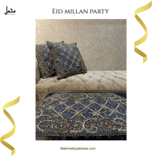 Handmade 3-Piece Cushions and Runner Set