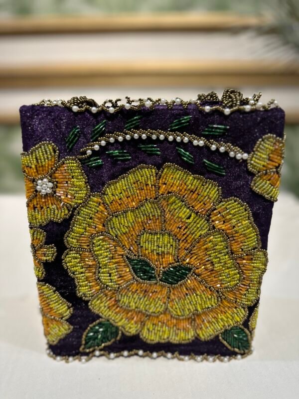 Handmade Beaded Square Bags