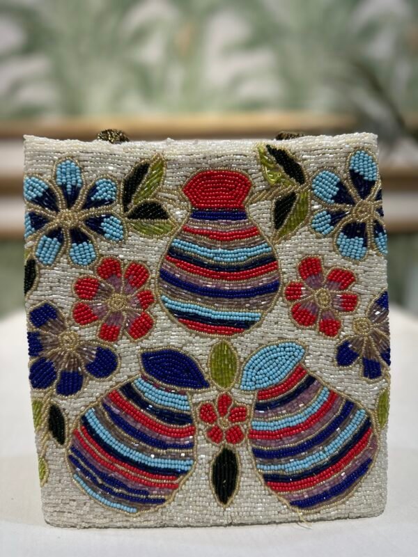 Handmade Beaded Square Bags