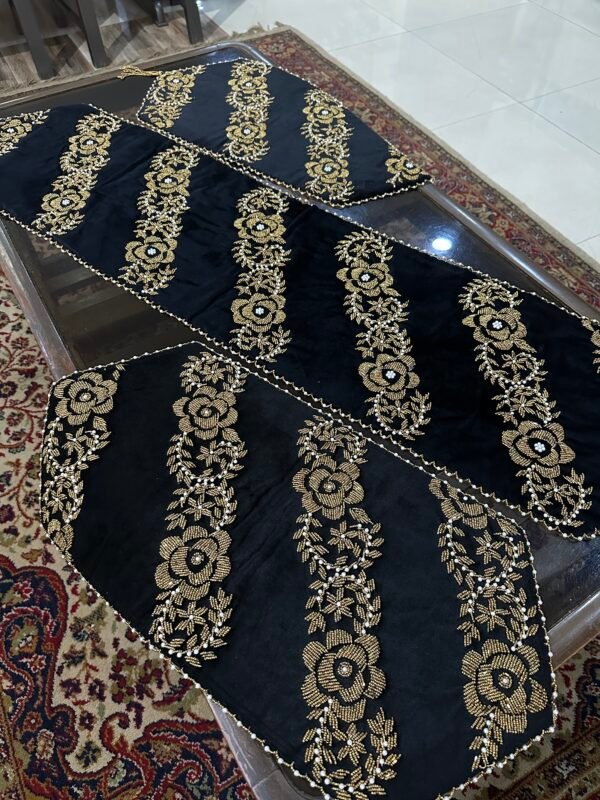 Elegant Handcrafted 3-Piece Runner Set