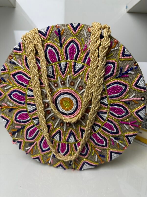 Hand Embellished 3D Drum Bag