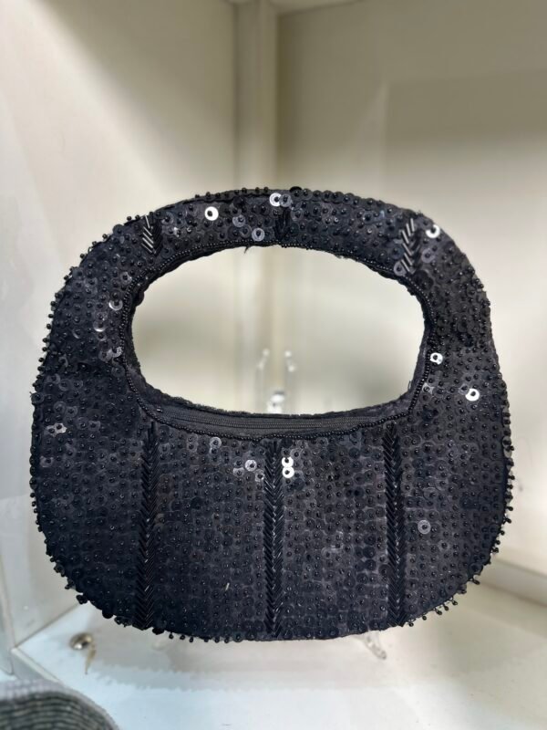 Hand Embellished Moon Cresent Bag