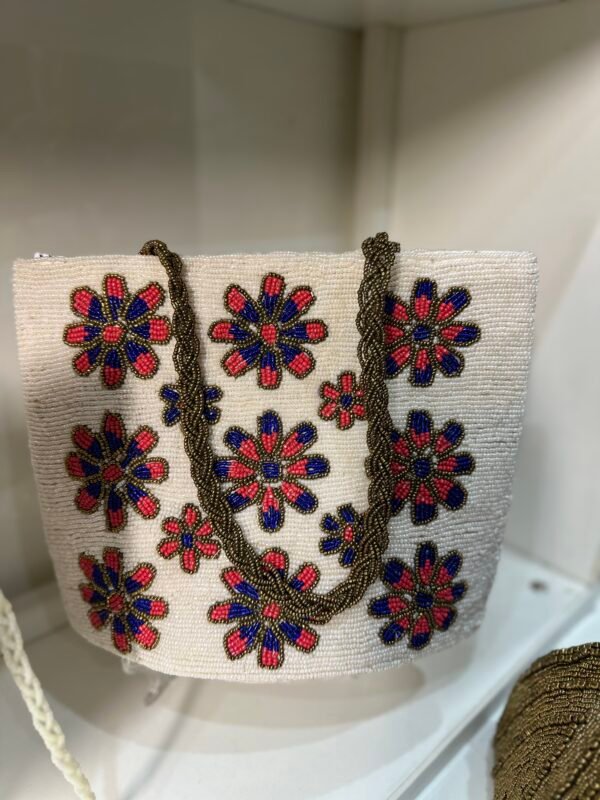 Handmade Beaded Boat Bag