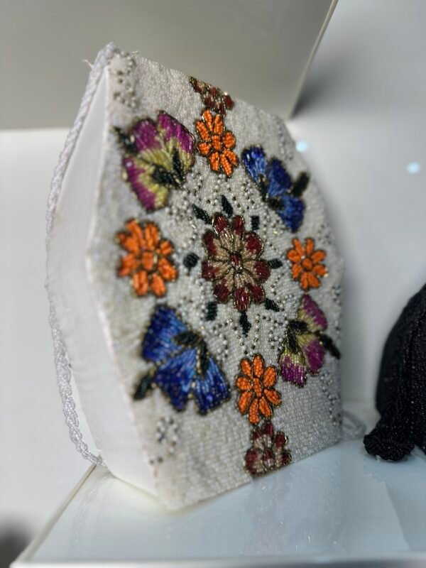 Handmade Beaded Square Bag