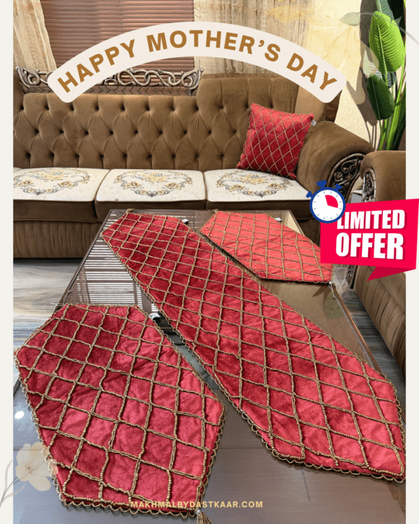 Elegant Handcrafted 3-Piece Runner Set