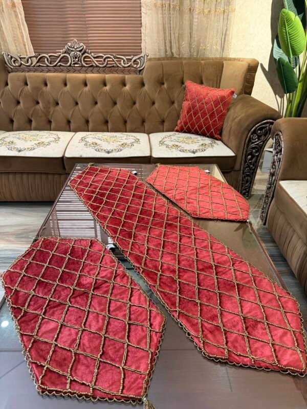 Elegant Handcrafted 3-Piece Runner Set