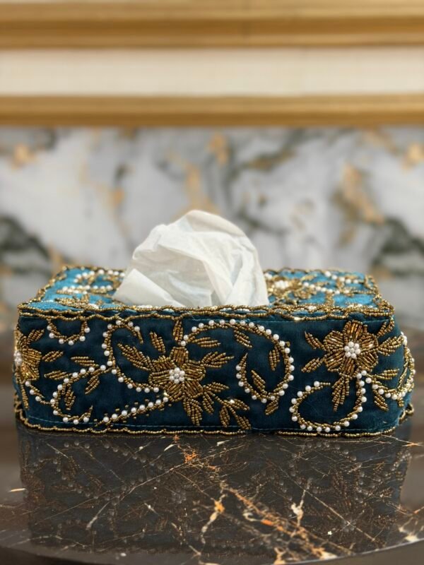 Hand crafted elegant tissue box cover