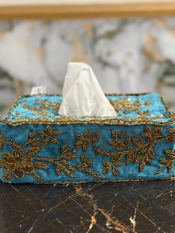 Hand crafted elegant tissue box cover