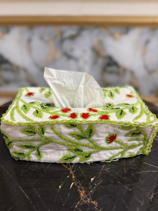 Hand crafted elegant tissue box cover