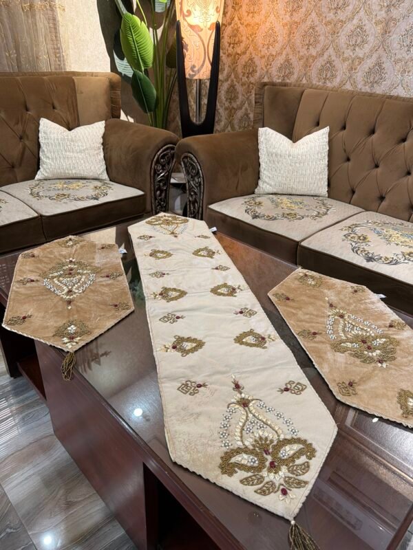 Elegant Handcrafted 3-Piece Runner Set