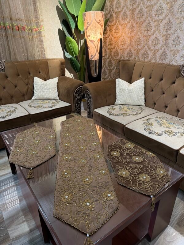 Elegant Handcrafted 3-Piece Runner Set