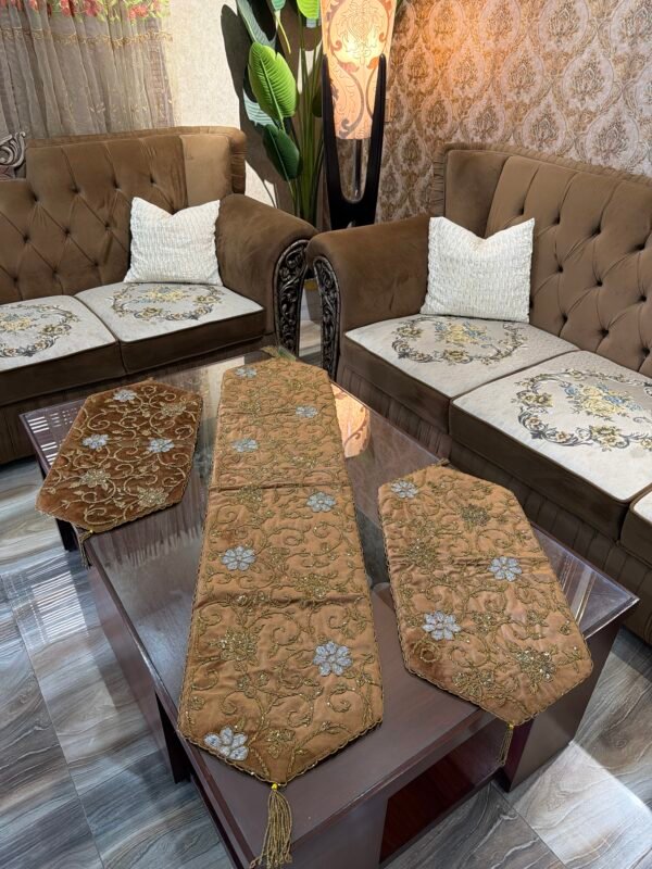 Elegant Handcrafted 3-Piece Runner Set