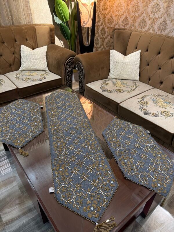 Elegant Handcrafted 3-Piece Runner Set