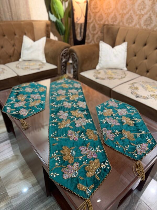 Elegant Handcrafted 3-Piece Runner Set