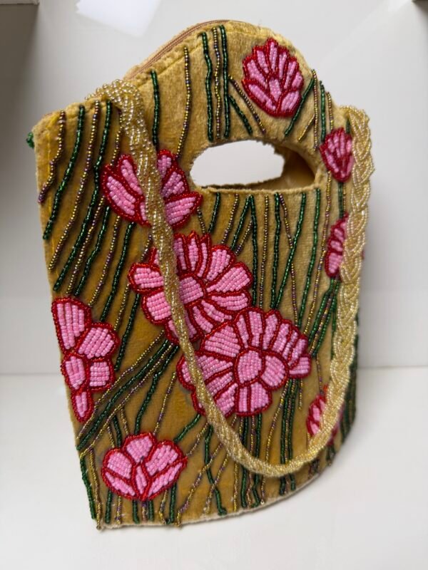 Hand Embellished Bucket Bag