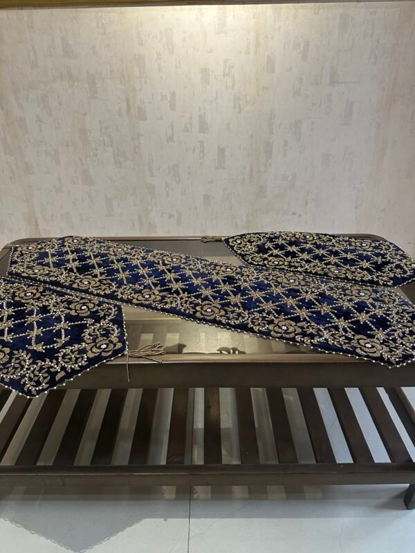 3 Pcs Hand Made Table Runner Set